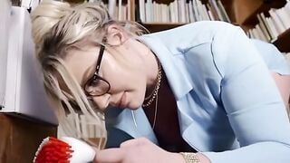 Jenna Starr & Blake Blosso: Cum Addicted Librarian 3 way