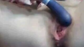 German Mature Babe Masturbates with Vibrator on Webcam