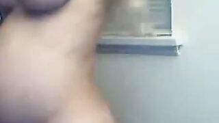 Pregnant Blonde Babe with Big Tits Teases on Webcam