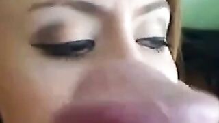 Amateur Webcam Star Delivers Passionate Blowjob and Cumshot