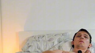 Glasses-Wearing Girlfriend Worships Big Cock in Webcam Scene