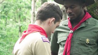 Sean Xavier and Marcus Rivers Raw Interracial Outdoor Sex