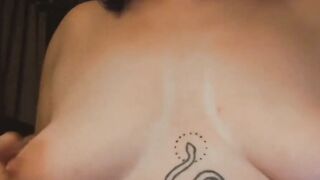 Pregnant MILF Kinky Solo with Milk & Big Tits