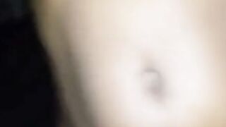Ebony Amateur with Big Natural Tits Gets a POV Creampie