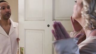 Busty Blonde Neighbor Squirts on Scotty P's Massive BBC