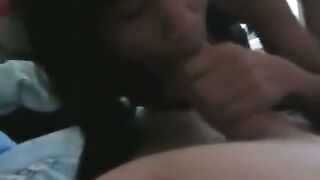 Thai-Cambodian Amateur Handjob and Blowjob Scene