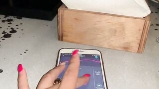 Two Brunettes Enjoy Public Orgasm Control