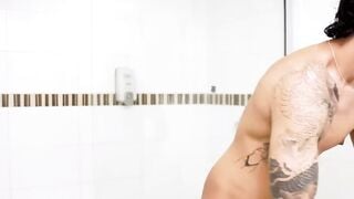 Intense Shower Sex with Lucky the Latina Neighbor