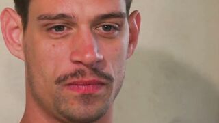 Hot Fireman Waters Ava Holts TS Mouth with Sticky Cum
