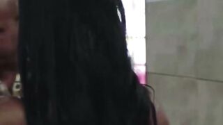 BBW Mom Seduces Employee in Laundry Room