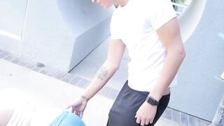 Hot Asian Teen Morgan Lee Rides Neighbor's Big Cock