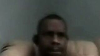 Amateur Black Stud Masturbates and Gets Sucked by Mature Man