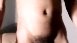 Black Amateur with Huge Cock Masturbates and Cums