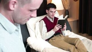 Tyga Knottz and Lane Colten Worship Big Cock in Dorm