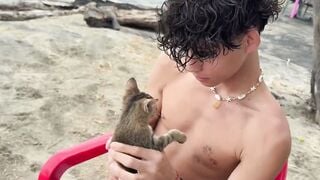 Oiled Latino Twink Receives Handjob and Ass Fingering