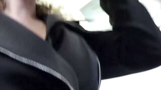 Horny Mature Woman In Black Outfit Seduces Horny Stud