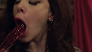 Trans Babes Spit Roast Nicole Vaunt in Double Hole Threesome