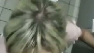 German Wife's Public Bathroom Gang Bang at a Party