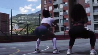 Colombian Dyke Carla Morelli's Extreme Workout
