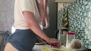 Estie Kay Gets Banged in the Kitchen