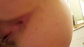 Lucky's Petite Brunette Solo Anal Fingering Session