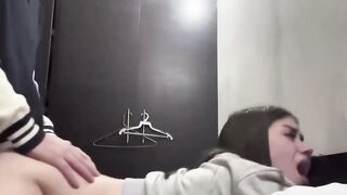 College Classmate Visits Room for Homework