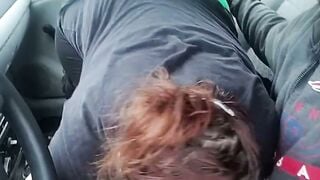 BBW MILF Road Head: Pull Over and Suck My Cock
