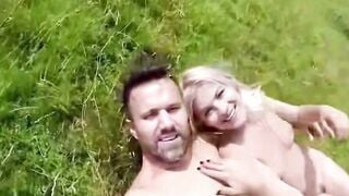 German Teen Couple Enjoy Passionate Outdoor Sex on Holiday