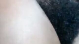 African Amateur's Hairy Solo Webcam Show