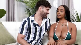 Pool Guy Gets Ebony Princess to Milk His Dick