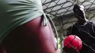 Blonde Teen Gets Anal Sex with NBA Player in Park