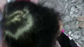 Amateur Blonde Wife Deepthroats Black Cock on Pink Heart Bed