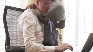 Legrand Wolf Gets Anal Office Distraction