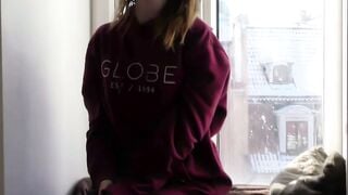 18yo Andy Gapes Small Pink Cunt With Rabbit Toy