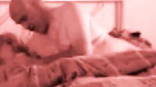Blonde MILF Sucks Cock in Amateur Bedroom Sex Toy Scene