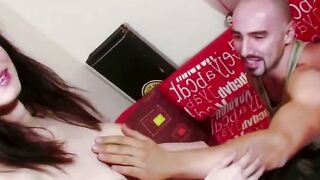 Thin Dark haired's Eager Anal Adventure