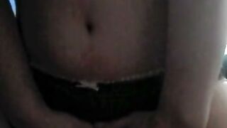 Hairy Amateur Wife Rides Cock Slowly in Panties with Handjob and Titfuck