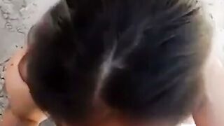 Asian Beach Blowjob - Amateur POV Video