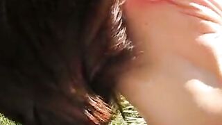 Polish MILF's Hairy Outdoor Orgasm