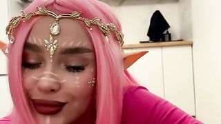 Cheeky Elf With Pink Hair Ate My Meal And Plowed Me Hard