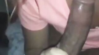 Snowbunny Deepthroating a BBC