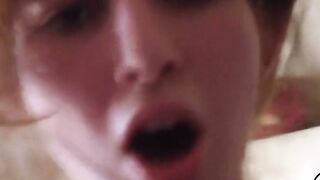 Mature Blonde Enthusiastically Rides in POV Video
