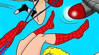 Spider-Man & Gwen Stacy Hentai Orgy Parody