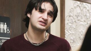 Stepson Watches Blindfolded mom Stepmom inside the Office