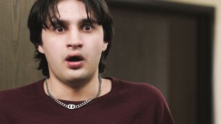 Stepson Watches Blindfolded mom Stepmom inside the Office