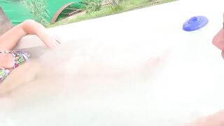Busty MILF Teases And Plays In Hot Tub With Sam Bourne