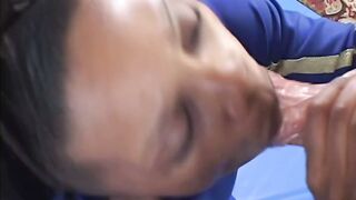 Black Cheerleader in Uniform Takes a Big White Cock Deep Anal