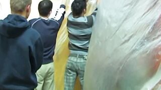 Czech Muscle Athlete Blows and Fucks Twink Blonde Boy Hard