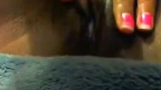 Black Babe Solo Masturbation on Webcam