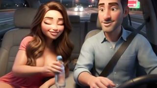 mom Seduces Mature Family Friend into Hidden Vehicle Sex
